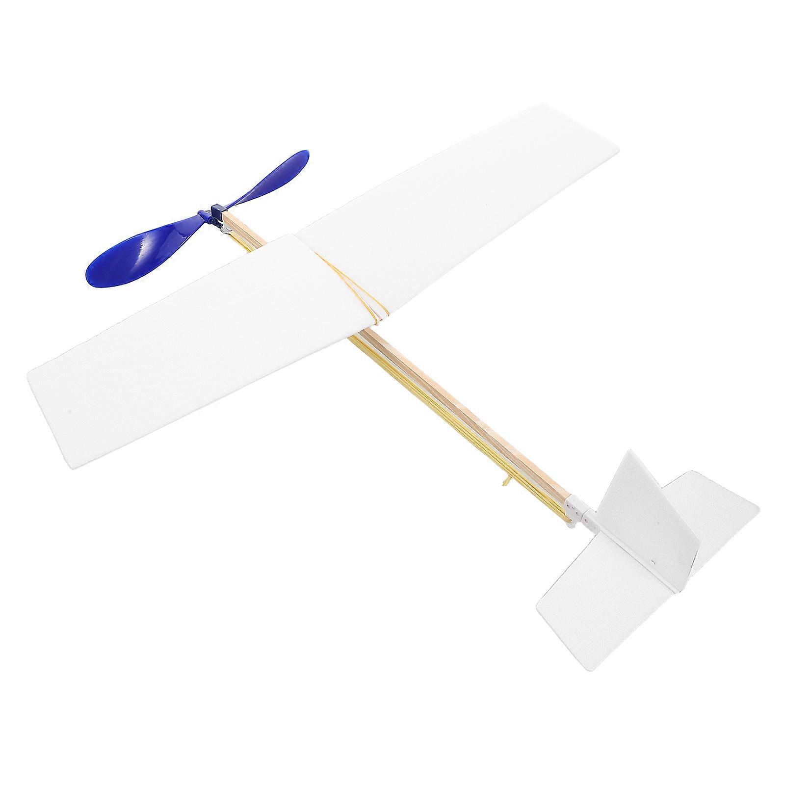 Foam Glider Airplane Toy Kit For Kids Adults Educational Activity Rubber Band Powered 1Pack