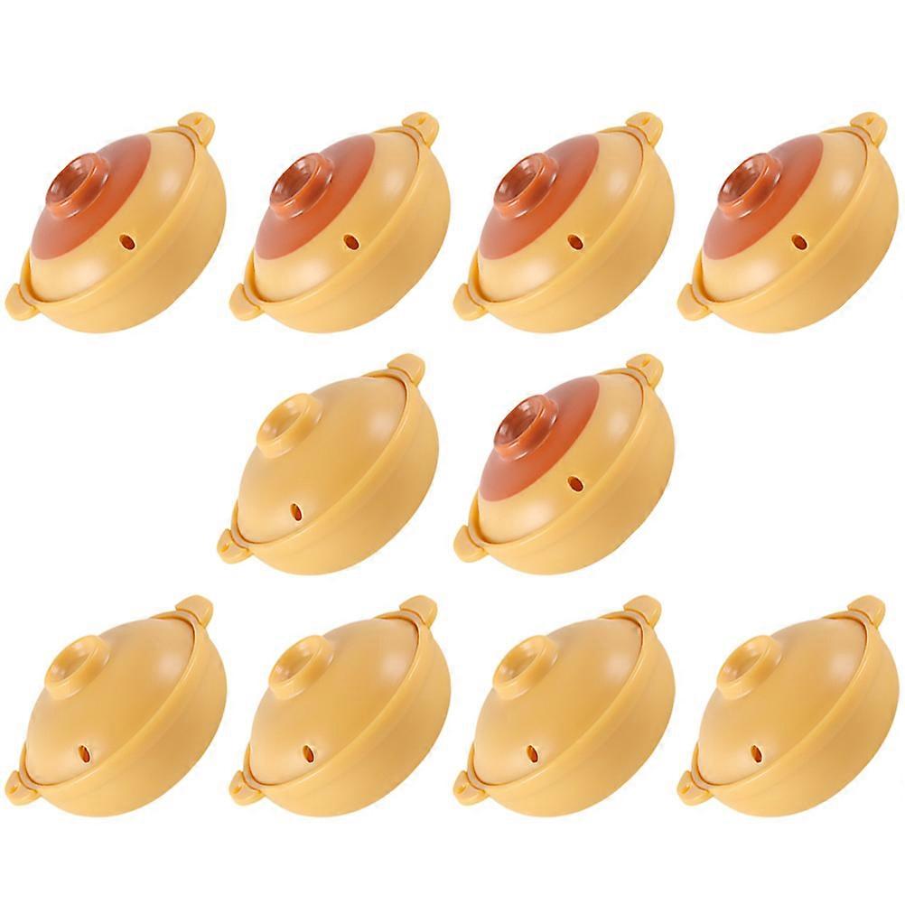 Tiny Kitchen Toy Miniature Kitchenware 10Pcs Designed For Photo Props Featuring Plastic In Mixed Color