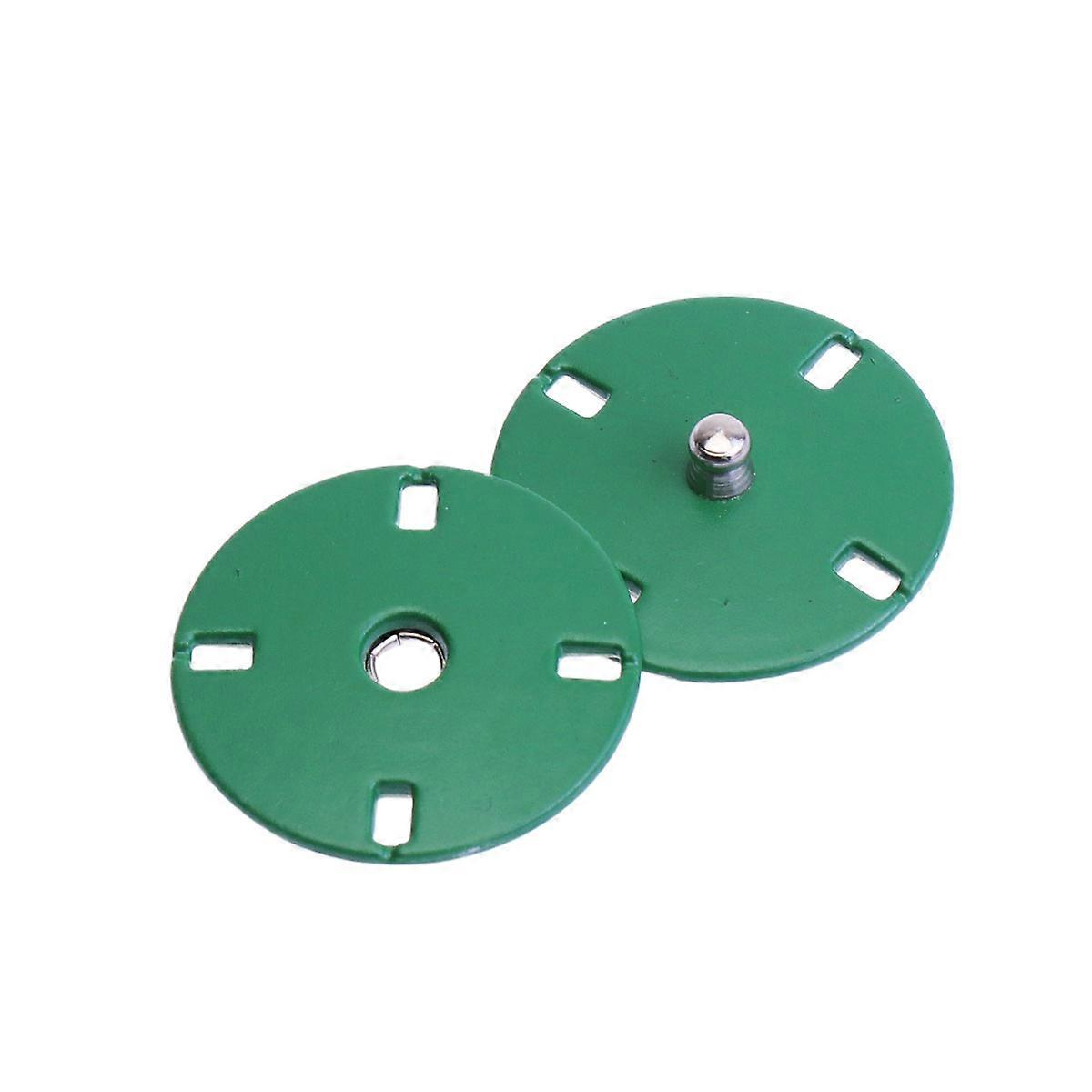 10pcs Green Alloy Coat Buttons for Sewing Projects Durable Stylish Flat Design