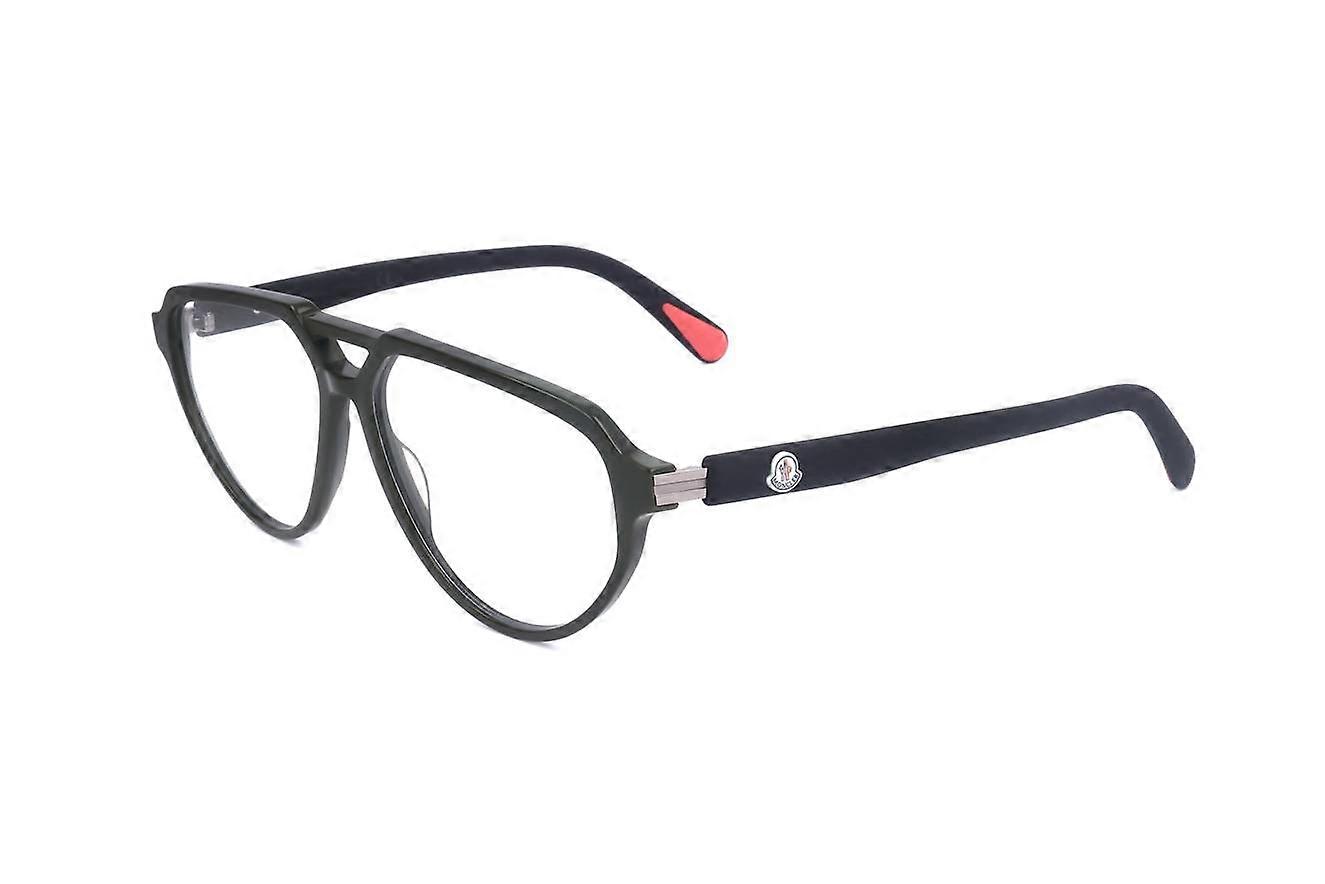 Eyewear Frames Moncler ML5162 096 SHINY DARK GREEN 57/13/145 MAN