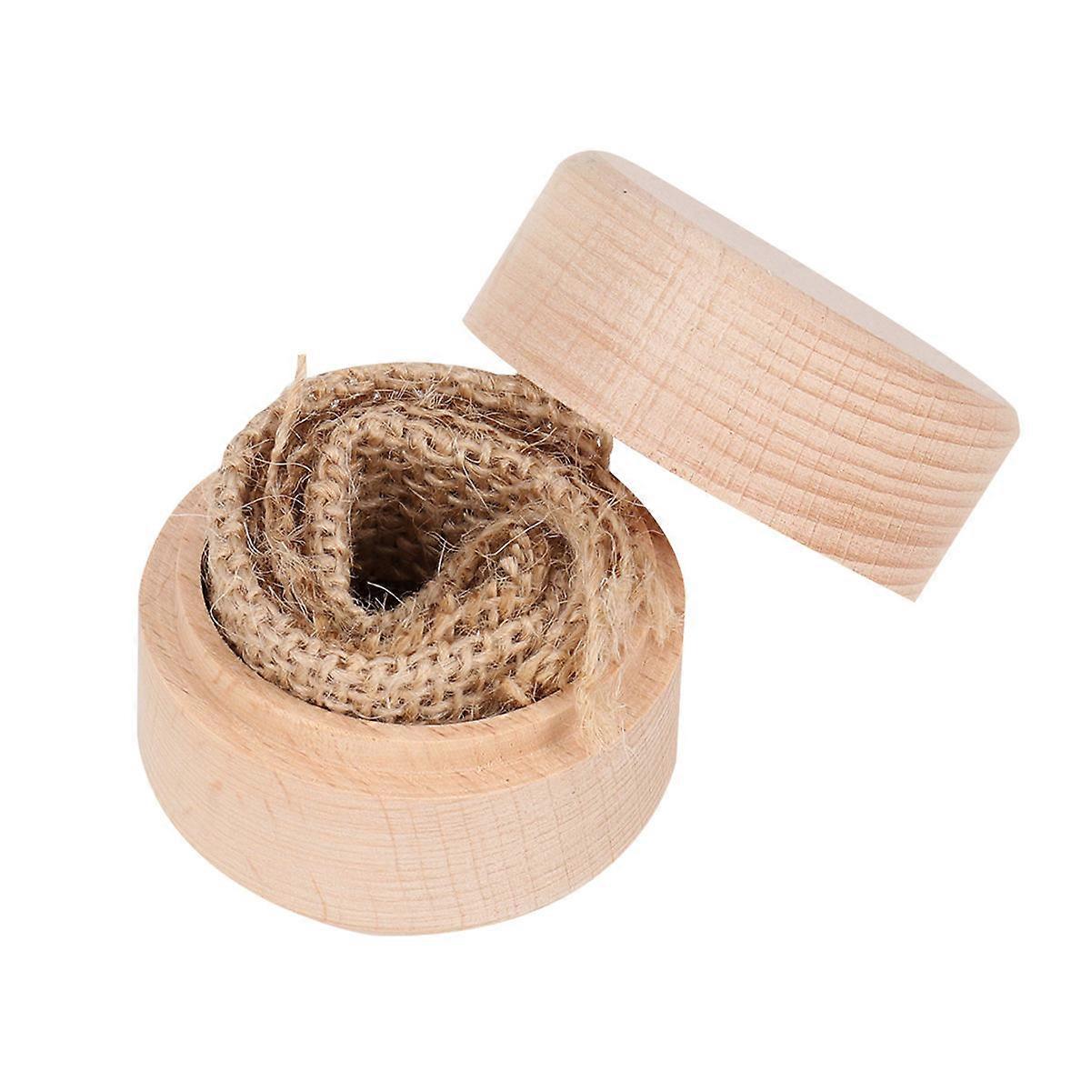 Wooden Trinket Box For Engagement Party Khaki Color 1 Set Perfect Storage Solution