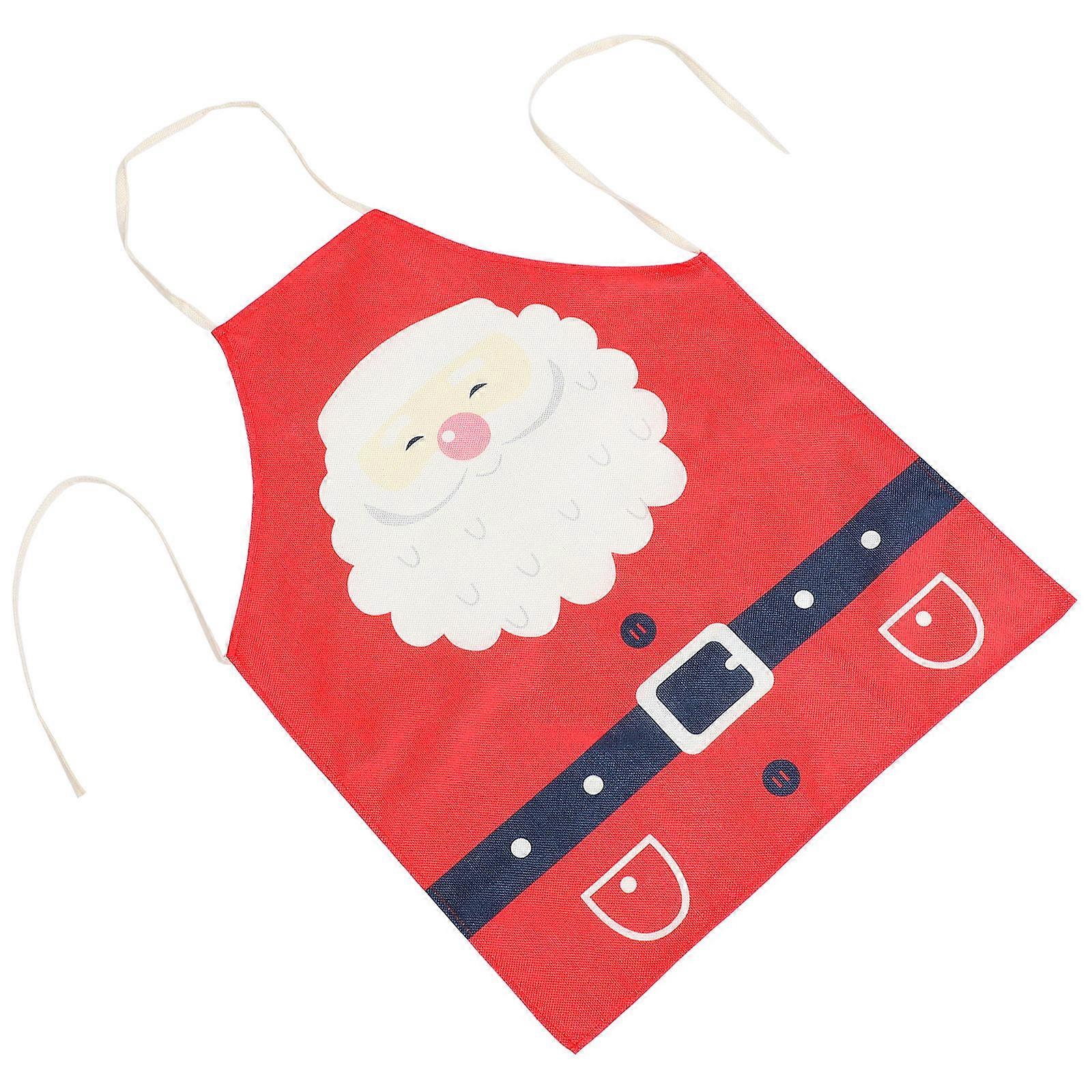 Santa Claus Apron For Cosplay Party Stage Performance Cloth Material 1 Pc