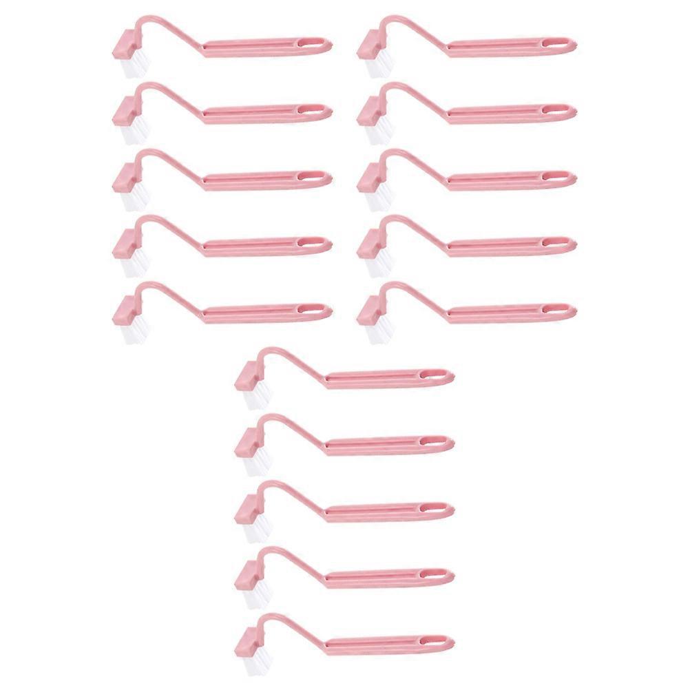 Plastic Curved Toilet Brush 15Pcs Long Handle Cleaning Brush For Bathroom And Hotel Use With Anti-Scratch Feature