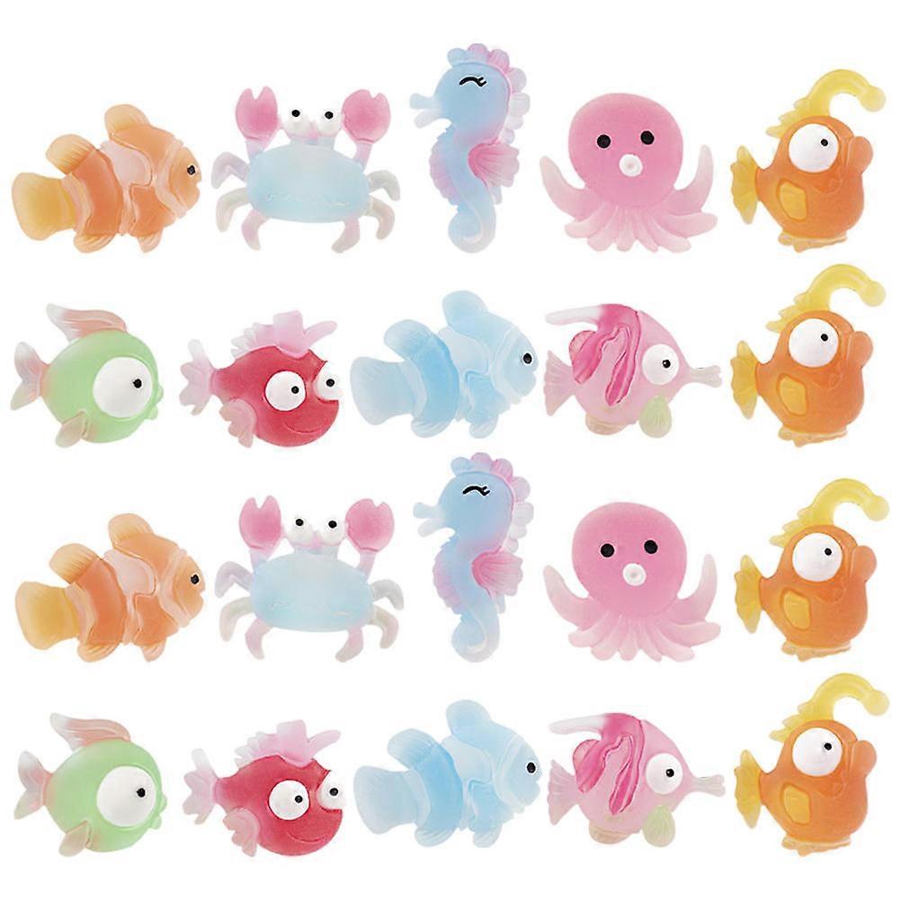 60Pcs Adorable Sea Animal Charms for Phone Case Crafts in Assorted Color Resin Material Lightweight