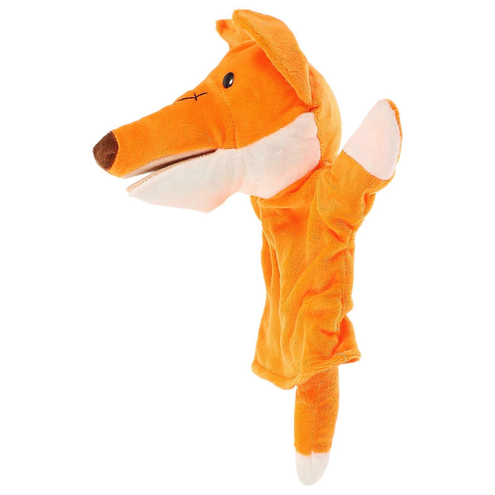 Soft Plush Fox Hand Puppet for Role Play, Early Education, Interactive Storytelling – Stimulates Imagination & Motor Skills in Boys