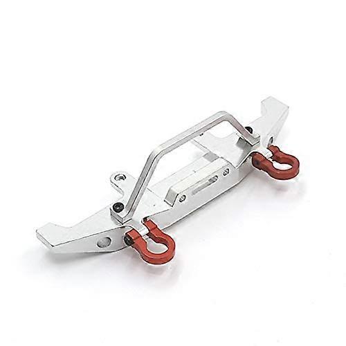 Metal Front Bumper For WPL C14 C24 C24-1 1/16 Scale RC Car 4x4 Truck And Crawler, Silver
