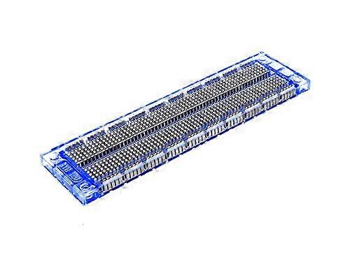 Transparent Mini Breadboard 400 Tie Points for Electronic Prototyping, Clear Plastic, Compact Design, Ideal for Arduino Projects