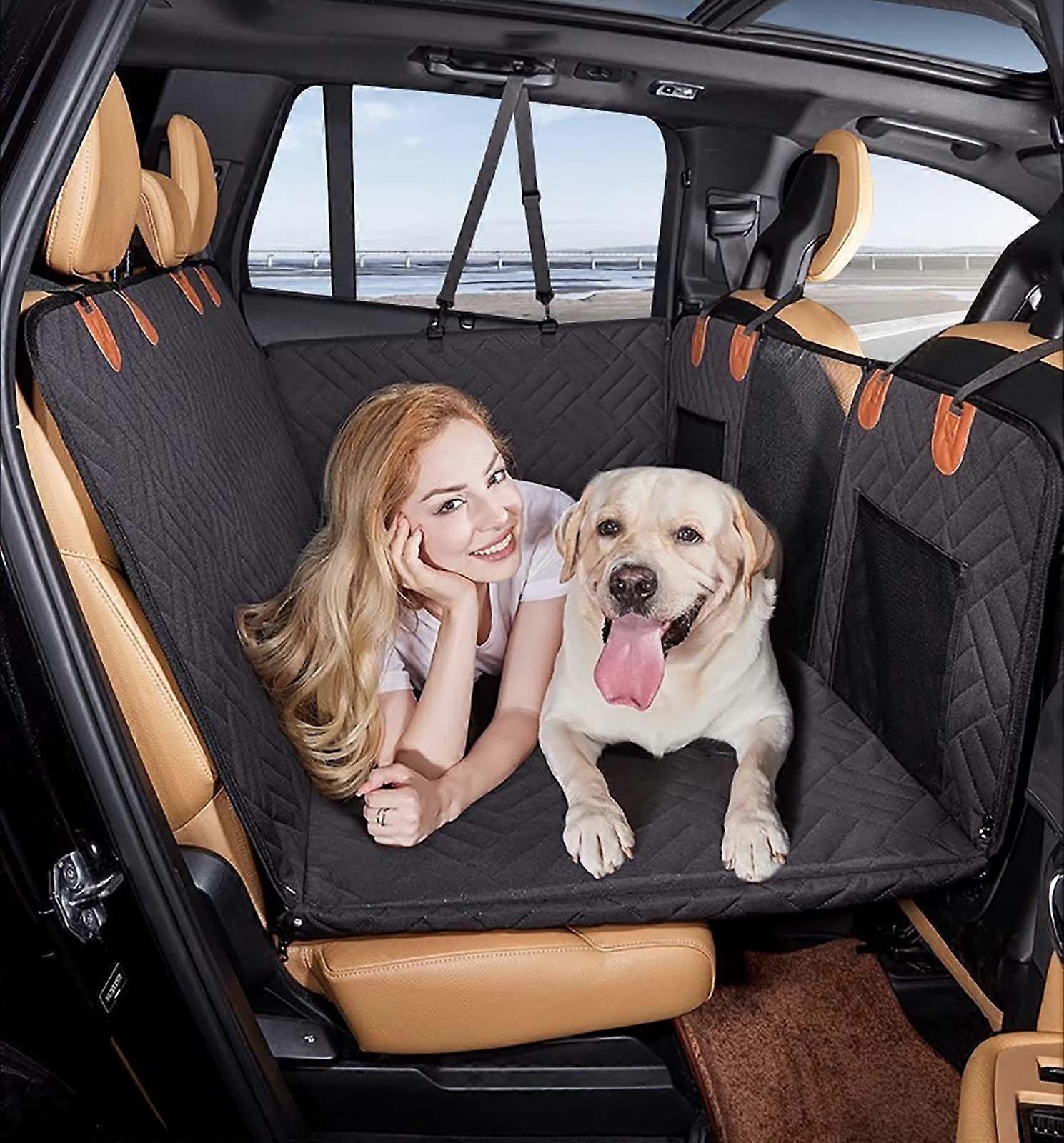 Dog Car Seat Cover for Benz A-Class Hatchback W168 W169 W176 W177, Waterproof Scratch-Resistant Non-Slip Hammock Grey