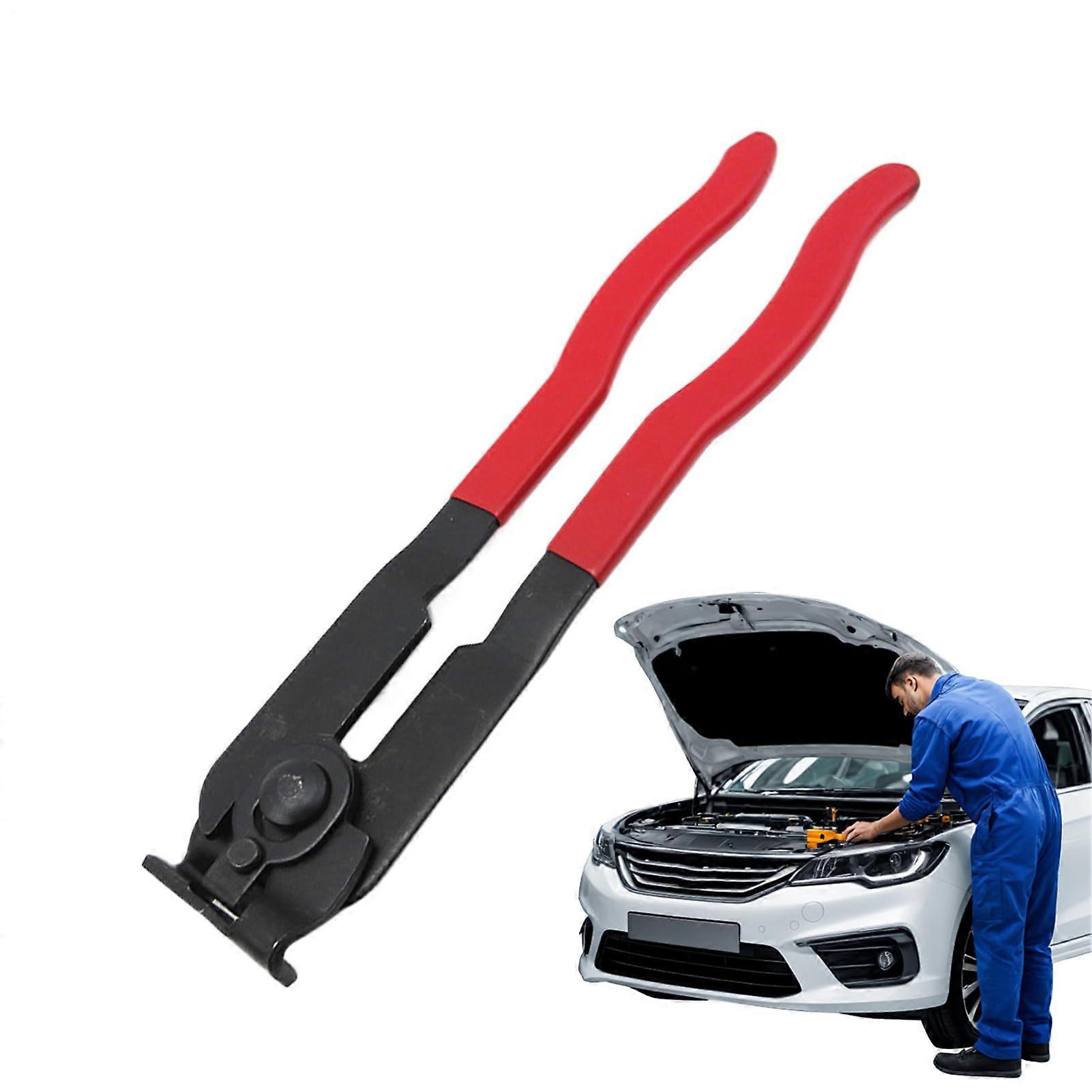 Hose clamps for transmission boot – removal pliers, dust protection clip, ergonomic tool