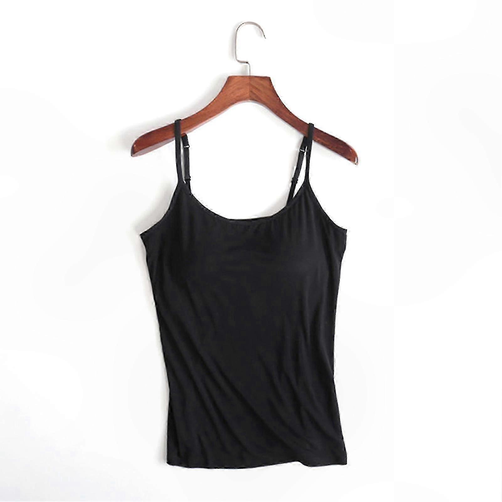 Slim Fit Tank Tops for Women with Built-In Support and Padding