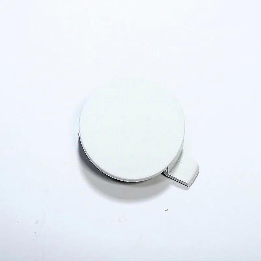 Front Bumper Tow Hook Eye Cover Trim Accessory, Durable Plastic, Compatible with Tesla Model 3 (White)