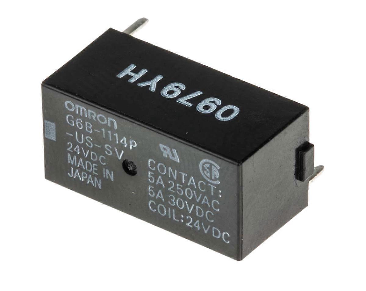 Omron Relay Spst 24v Dc 5a Pcb Mount G6b-1114p-us-sv Dc24