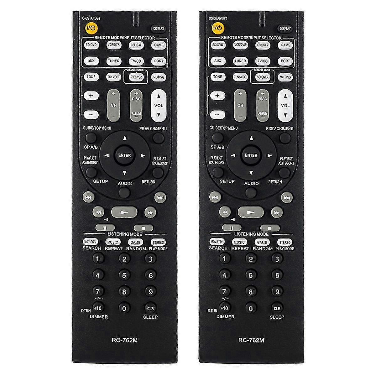 Remote Control Replacement RC-762M for AV Receiver - Universal Compatible RC