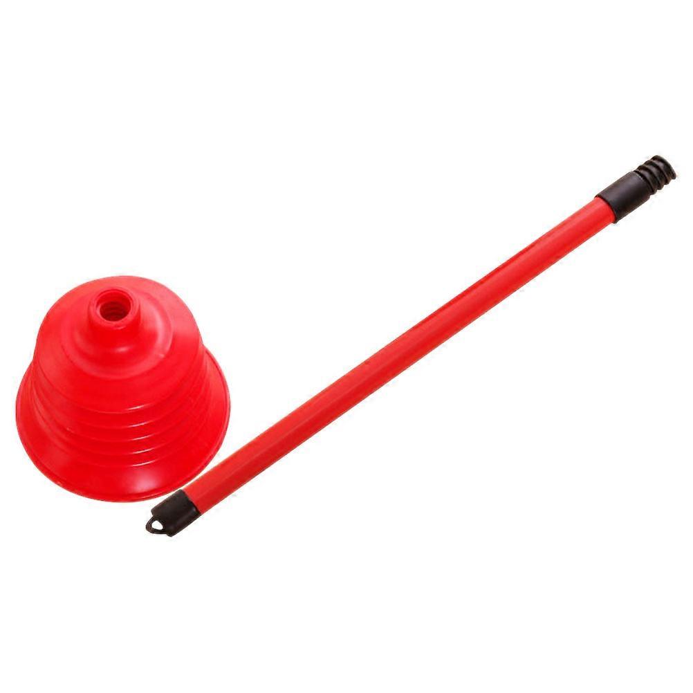 Ergonomic Red Toilet Plunger Strong Suction Power Ideal For Home Office Hotel Public Places 1Pack