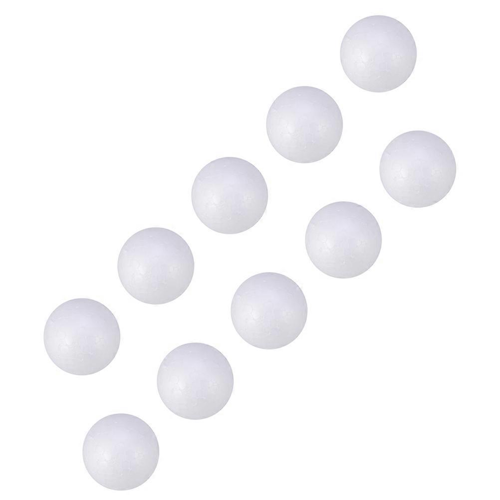 100 Pcs Round DIY Balls Made Of Foam White Color For Creative Crafting And Ornaments