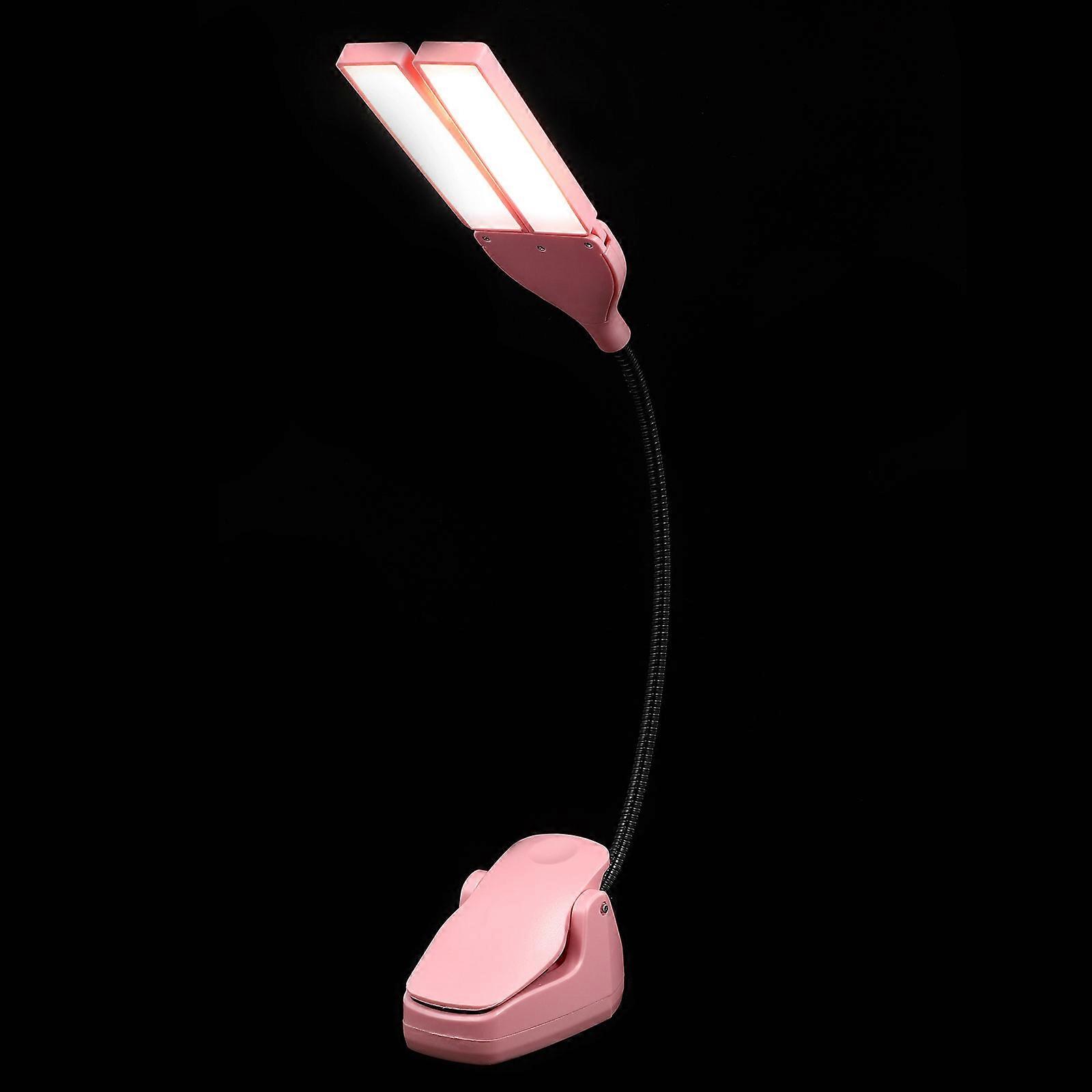 Pink Clip Reading Lamp for Home Use with ABS Material and Eye Protection Design 1pc