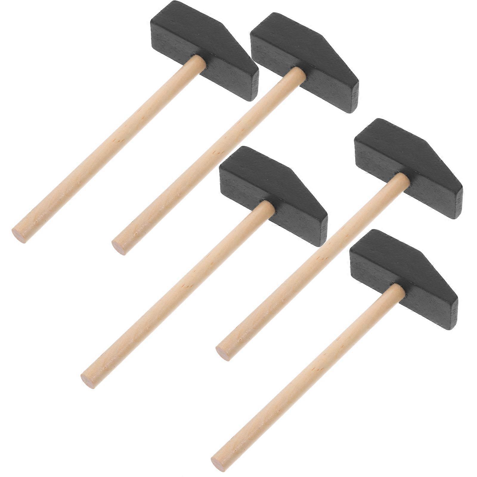 5pcs Mini Wooden Hammers for Safe DIY Mallets – Coordination Development & Engaging Learning Activity Tool for Birthday Party Supplies
