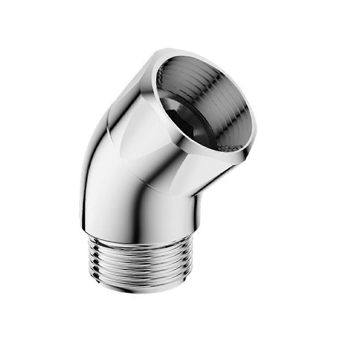 Duschkopfadapter G1/2" 135° Verstellbarer Wand-Winkeladapter für Handbrausen Duschschlauchadapter mit Festen Schläuchen