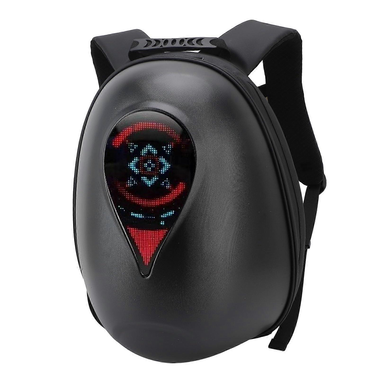 Motorcycle LED Backpack, Hard Shell USB Supplier, Luminous Motorcycle Bag, Waterproof LED Display Screen