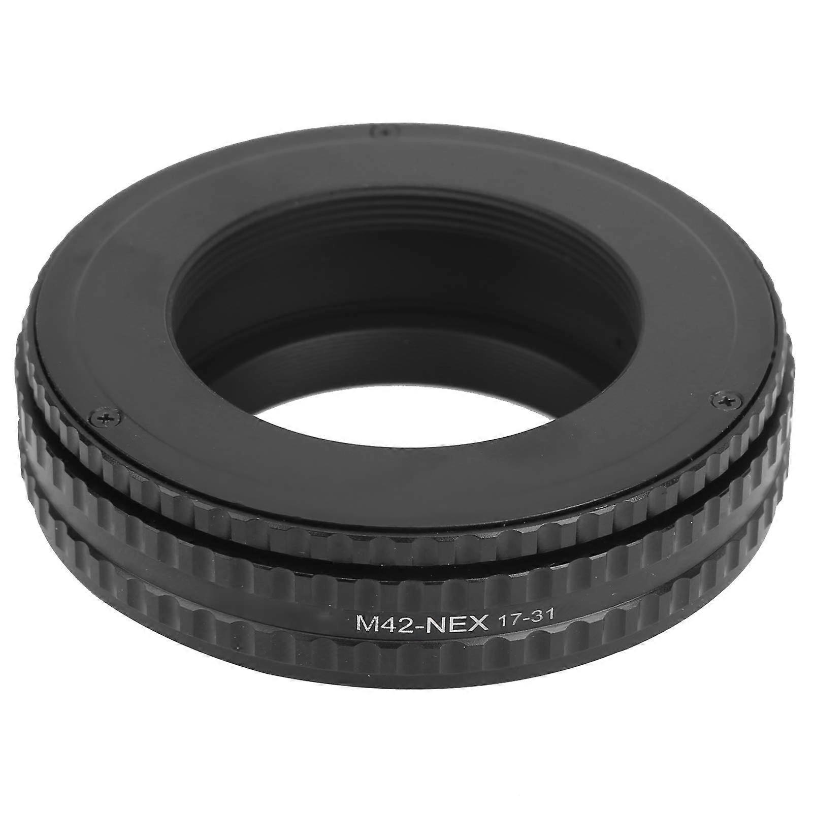 M42 To NEX Focusing Adapter Ring, MTLAVISHY NEWYI, Adjustable, Anti-Reflective, For M42 Lenses On Sony NEX