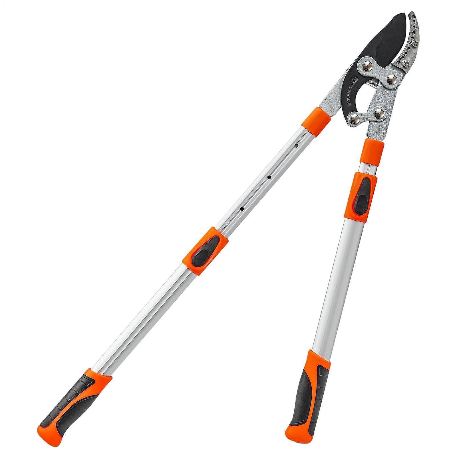 Garden Loppers, Heavy-Duty Pruner With Non-Slip Grip And Telescoping Handle For Hedge, Vine, Shrub, And Topiary