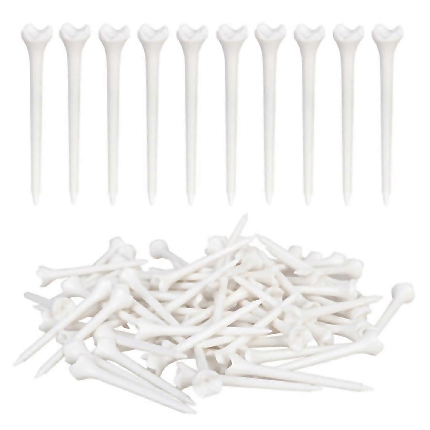 For 100pcs 83mm professional tee system plastic golf tee golf accessories