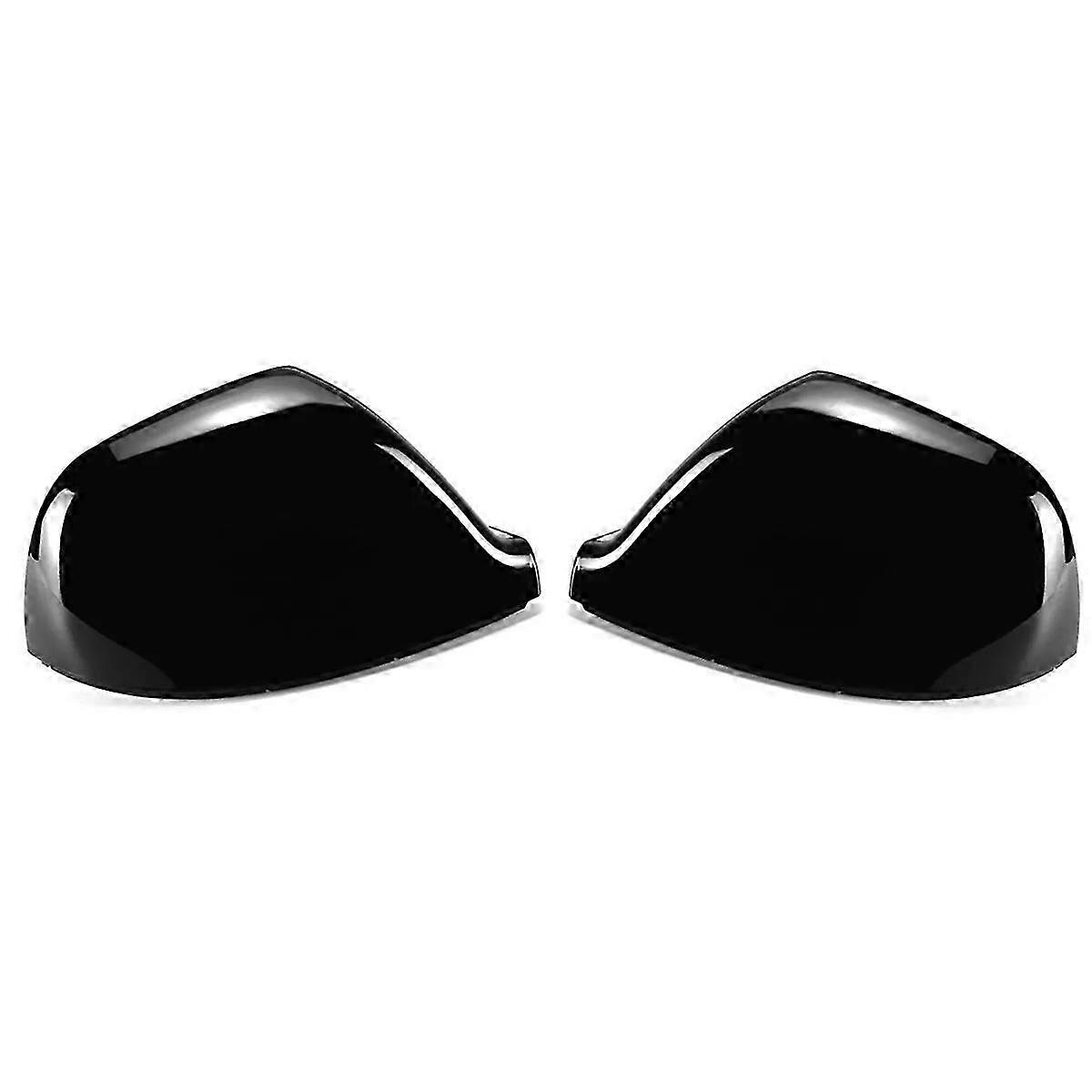 Gloss Black Rearview Mirror Cover Cap for Porter T5, T5.1, T6 Models 2016-2019, 2PCS, Part Numbers 7E1857527F & 7E1857528F
