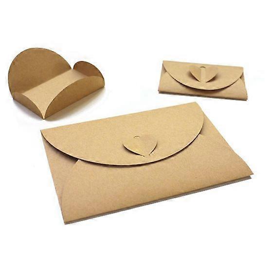 20-Pack Brown Wedding Vow Envelopes - Bride/Groom Keepsakes