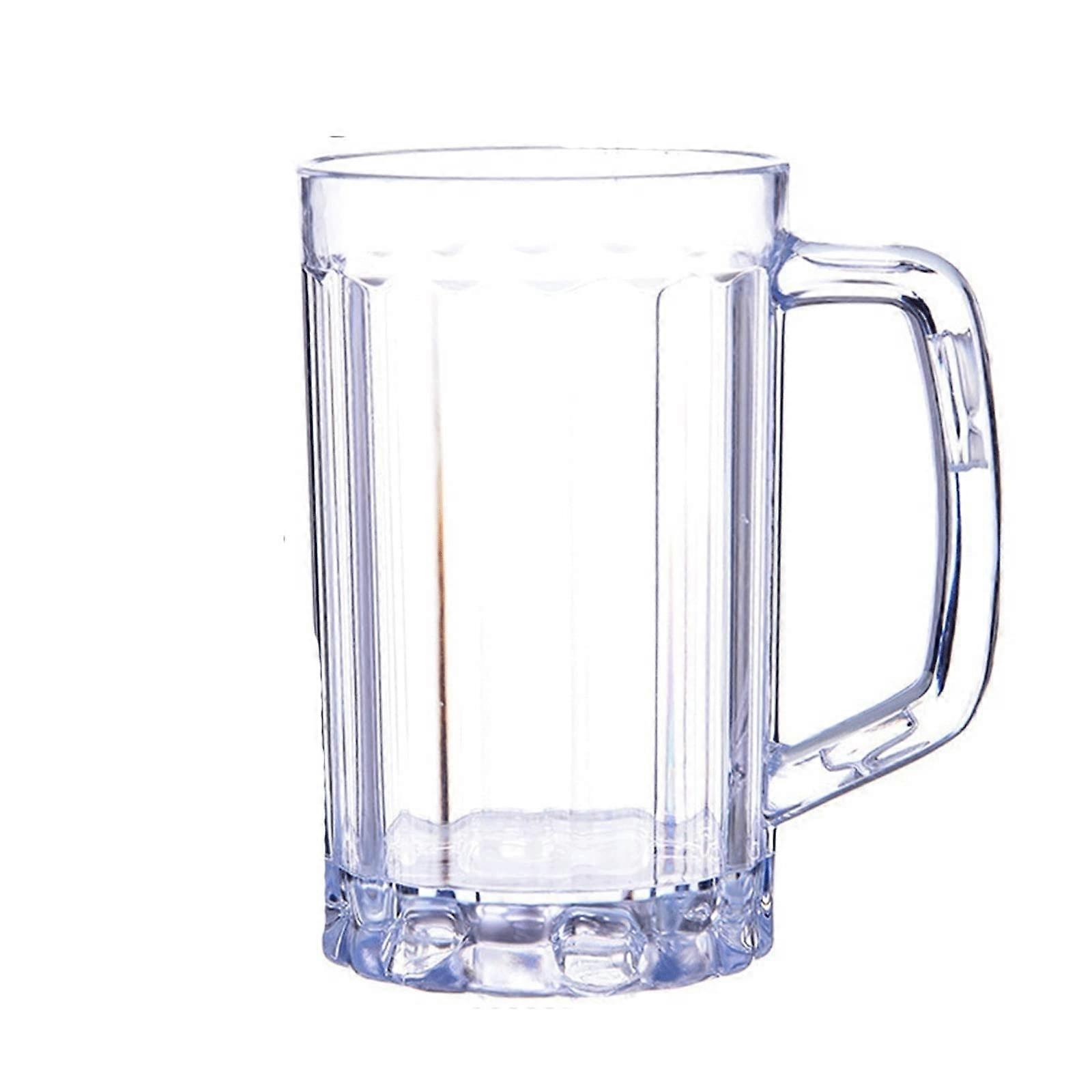 Beer Mug For Home Bar And Party Use, Transparent Glass, Clear Drinking Mug