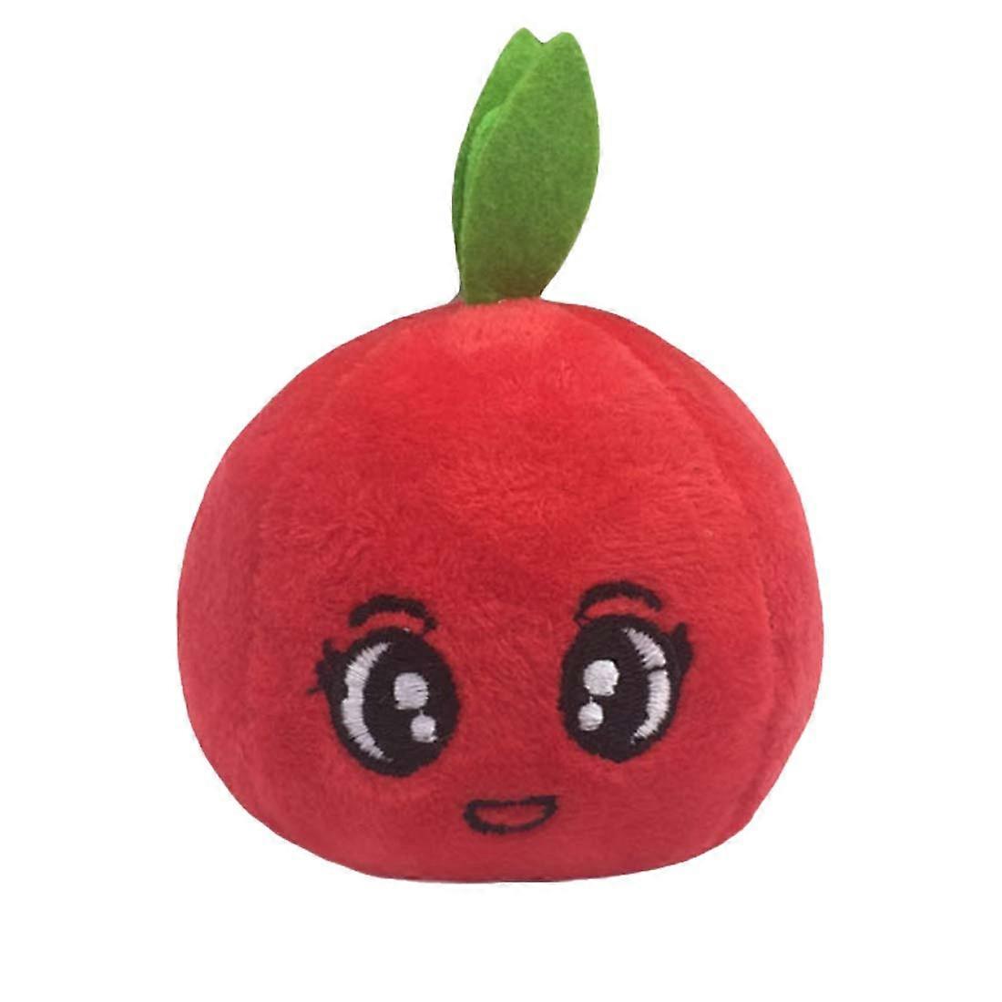 Dog Squeaky Chew Toys, Apple Plush Toy Plush Interactive Toy for Puppies Teething Small Puppy Puppy Teeth Cleaning Toys