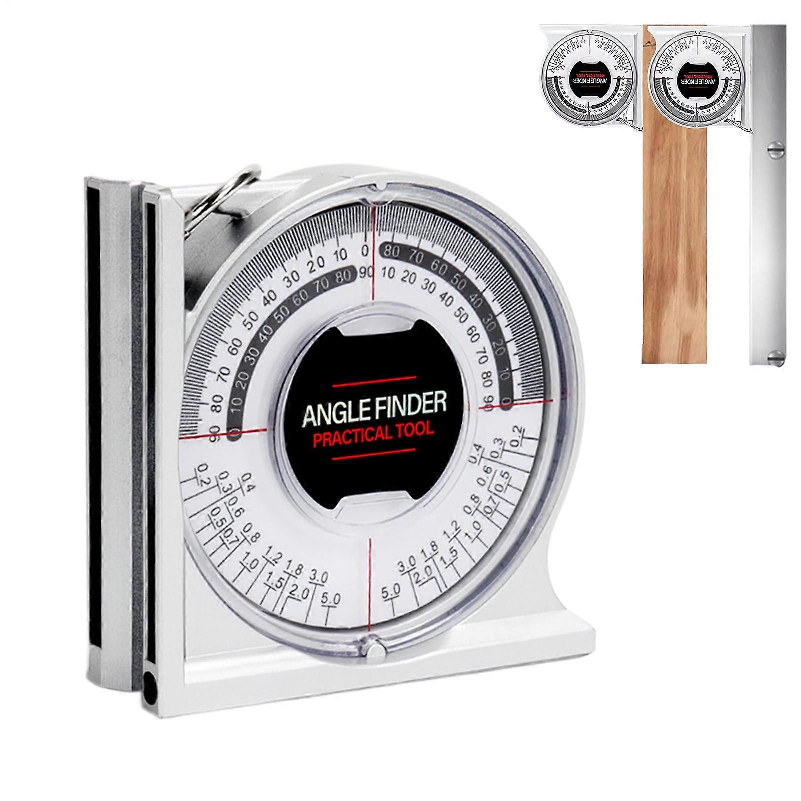 Magnetic Angle Finder, Precision Level for Carpentry, 360-Degree Measuring Tool for Construction and Woodworking