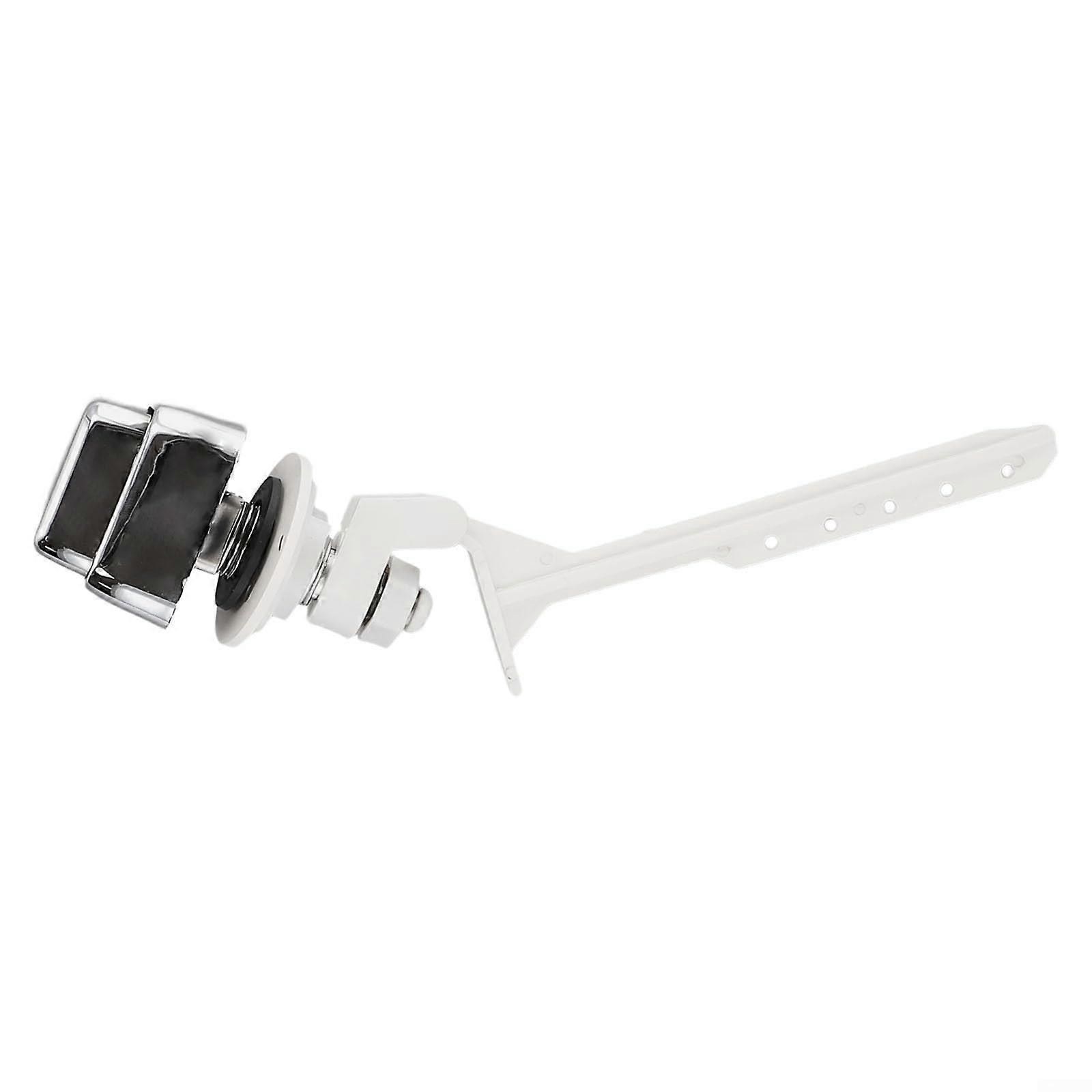 Side Mount Toilet Flush Replacement Kit, Push Button Water Tank Trigger Lever Efficient Water Saving Design Fits Most Toilets