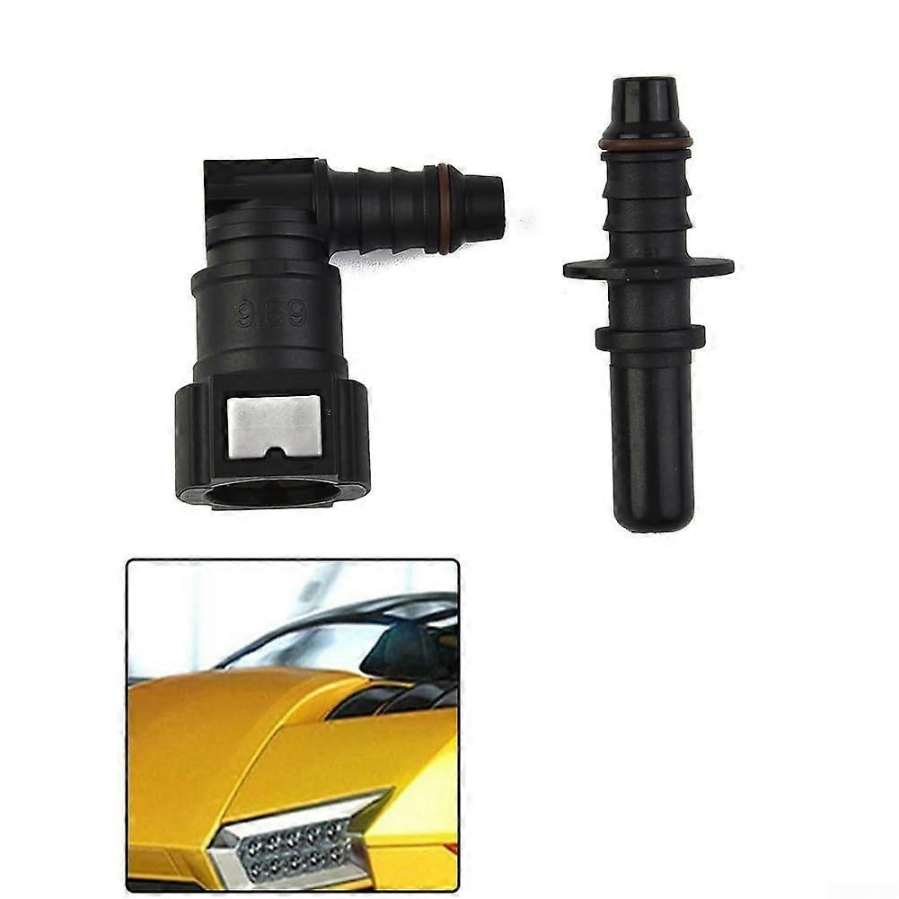 ID8 Nylon Fuel Line Coupling Kit, 9 89 Model, Quick Release Connectors, Straight and Angle Connectors, Compatible with Various Vehicles