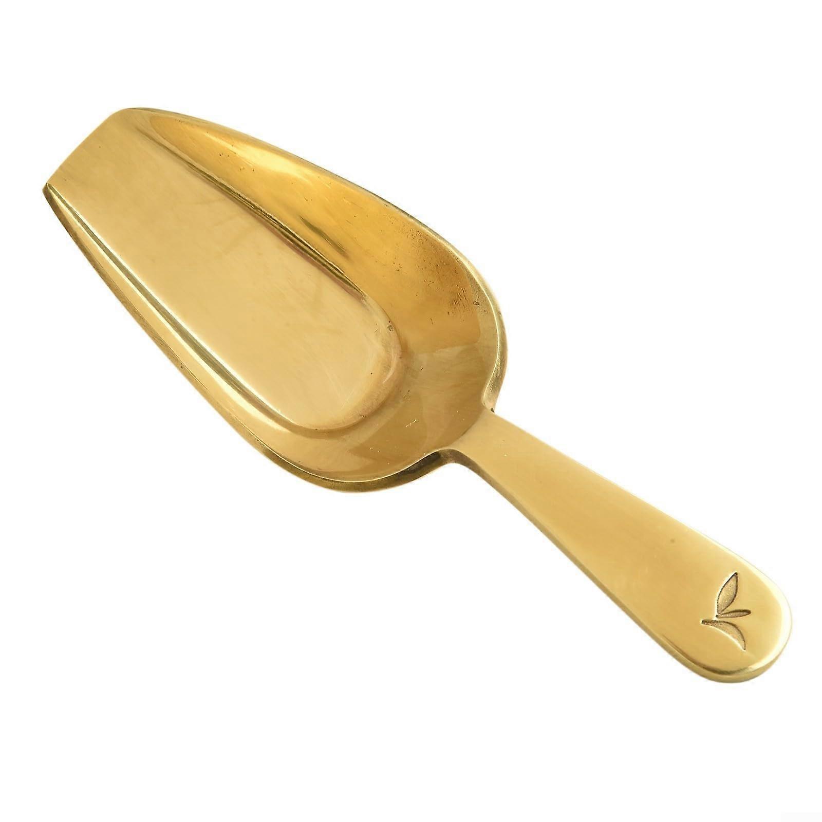 Creative Brass Measuring Spoon Set for Tea and Condiments, Chic Kitchen Tool, 5-inch, Durable Material, Gold Finish