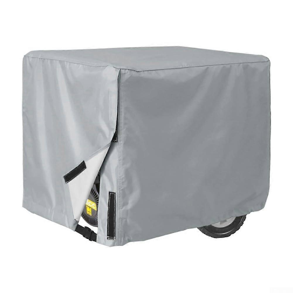 Generator Cover Waterproof And Dustproof Oxford Fabric For Portable Generators With Elastic Hem Cord And Bottom Strap Gray