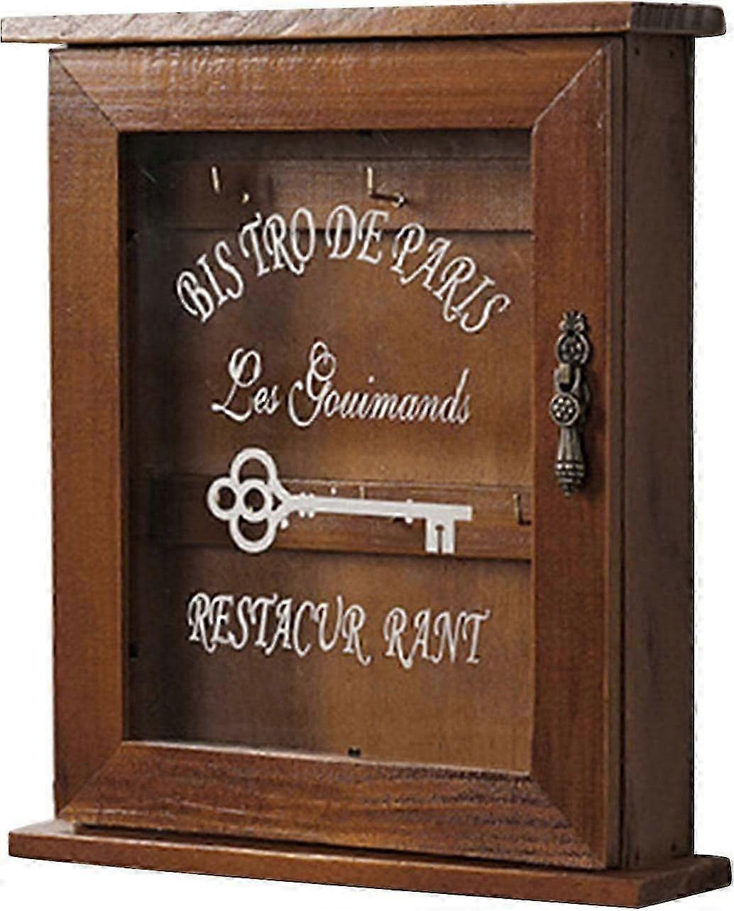 Key cabinet, key box, wooden storage box, wall key box, key box, key cabinet, security box