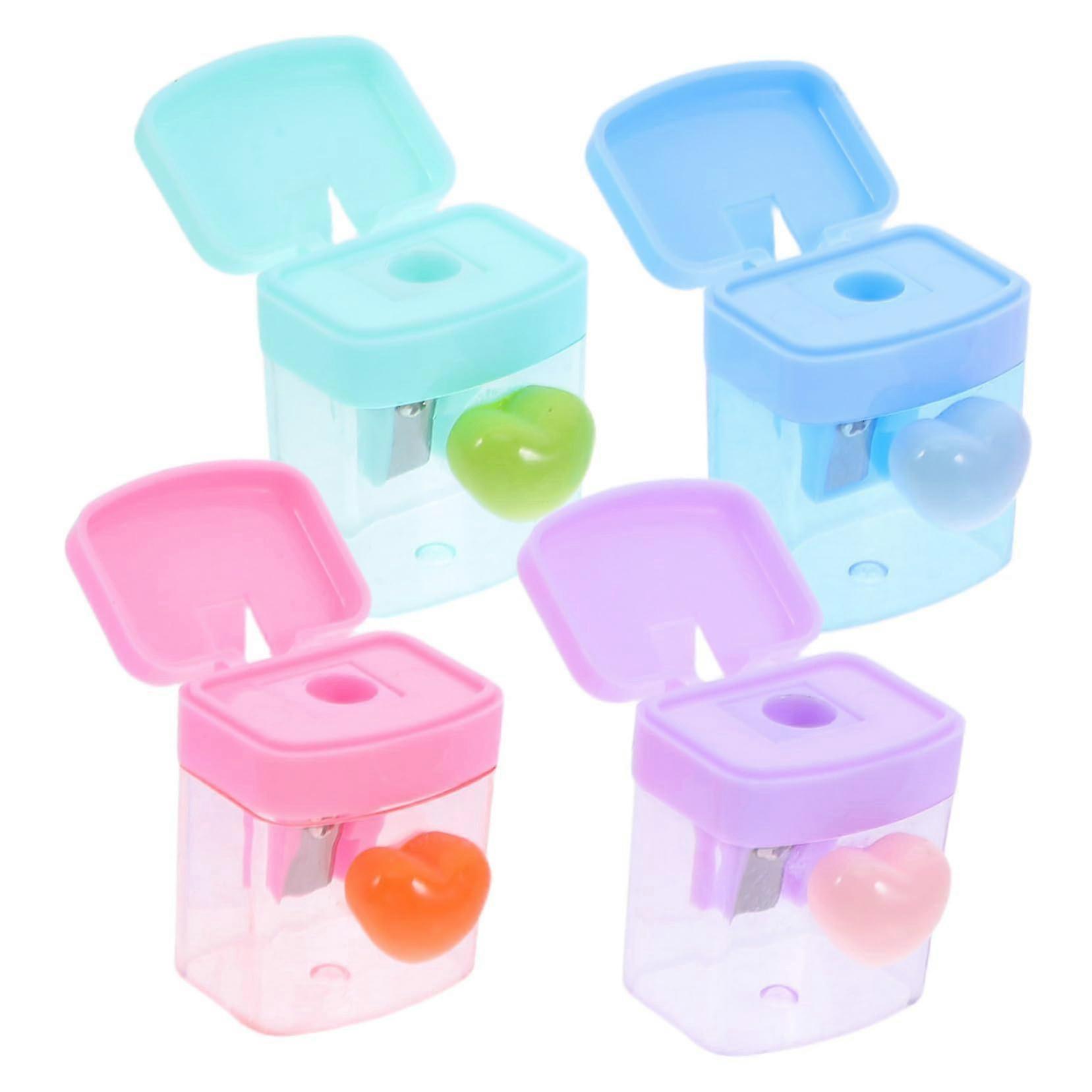 mini pocket pencil sharpeners, school supplies, plastic