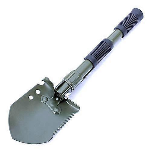 Camping Shovel, Carbon Steel Folding Shovel With Double Handle, Compact Portable Shovel For Hiking, Driving, Hunting