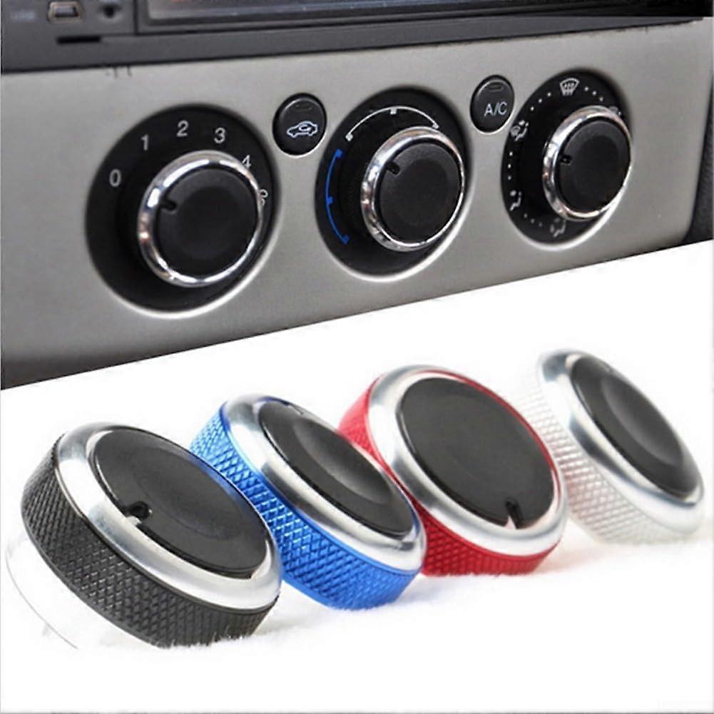 AC Buttons For Ford Focus MK II & III - Aerodynamic Silver Finish, Compatible HVAC Controls