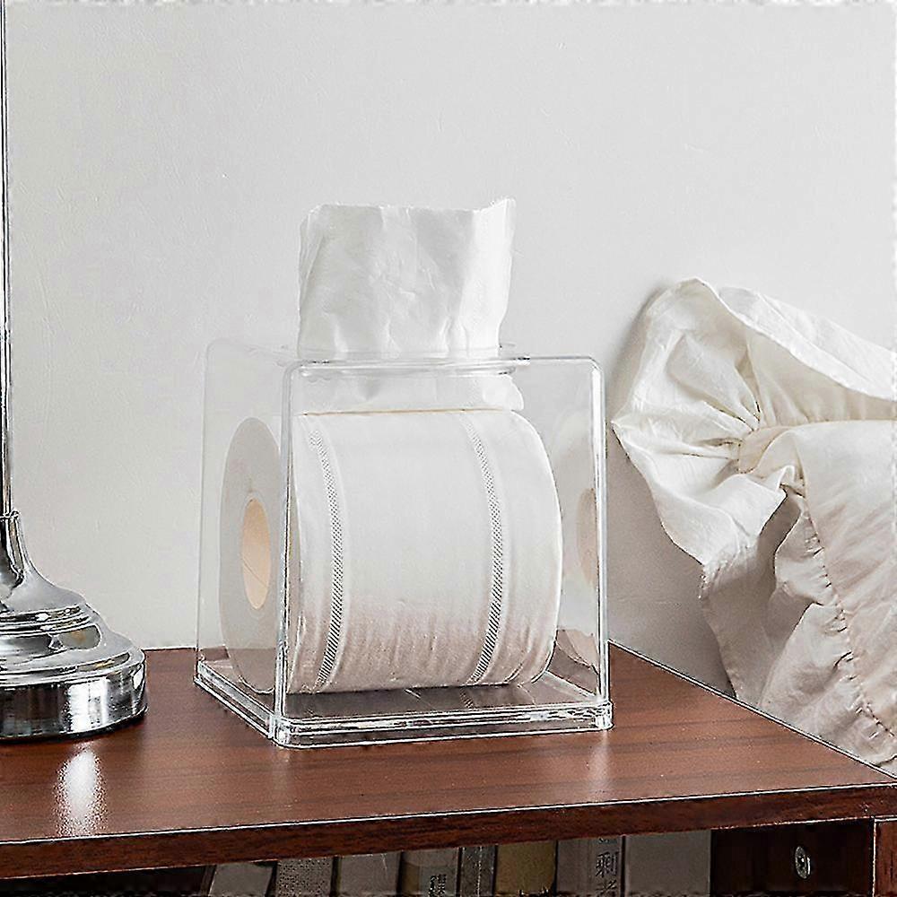Clear Square Acrylic Tissue Box, Napkin Dispenser
