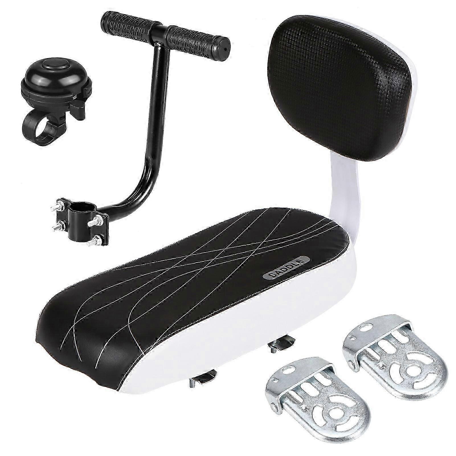 Universal Bicycle Rear Seat Cushion Armrest Footrest Set, Kids Chil...