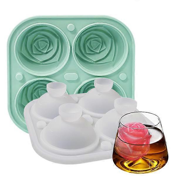 3D Silicone Rose Shape Ice Cube Maker