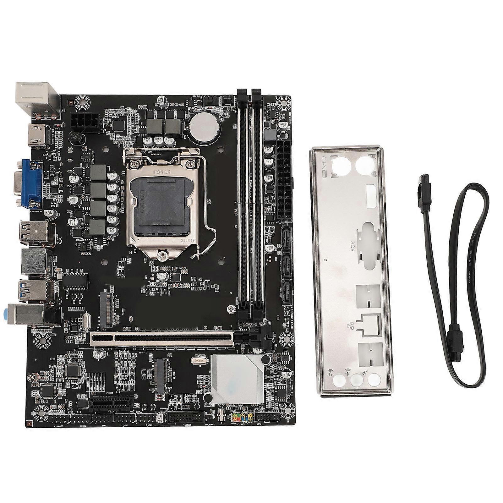 H410M-K Desktop Motherboard LGA1200 GEN 10 CPU Dual DDR4 VGA HD Multimedia Interface