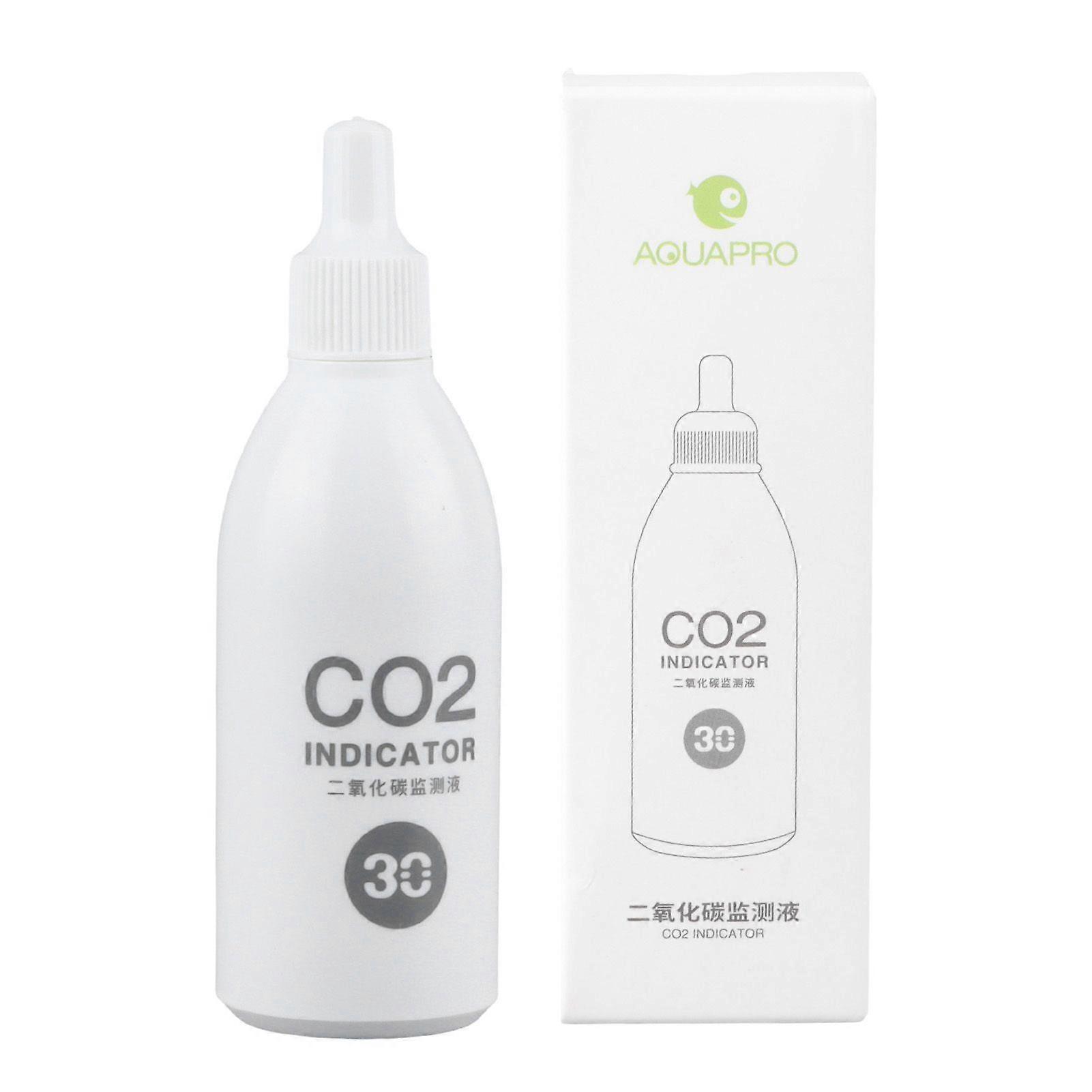 Aquarium CO2 Indicator Solution Long Term Monitoring Fish Tank Liquid Test for Aquarium Fish Tank 30ml