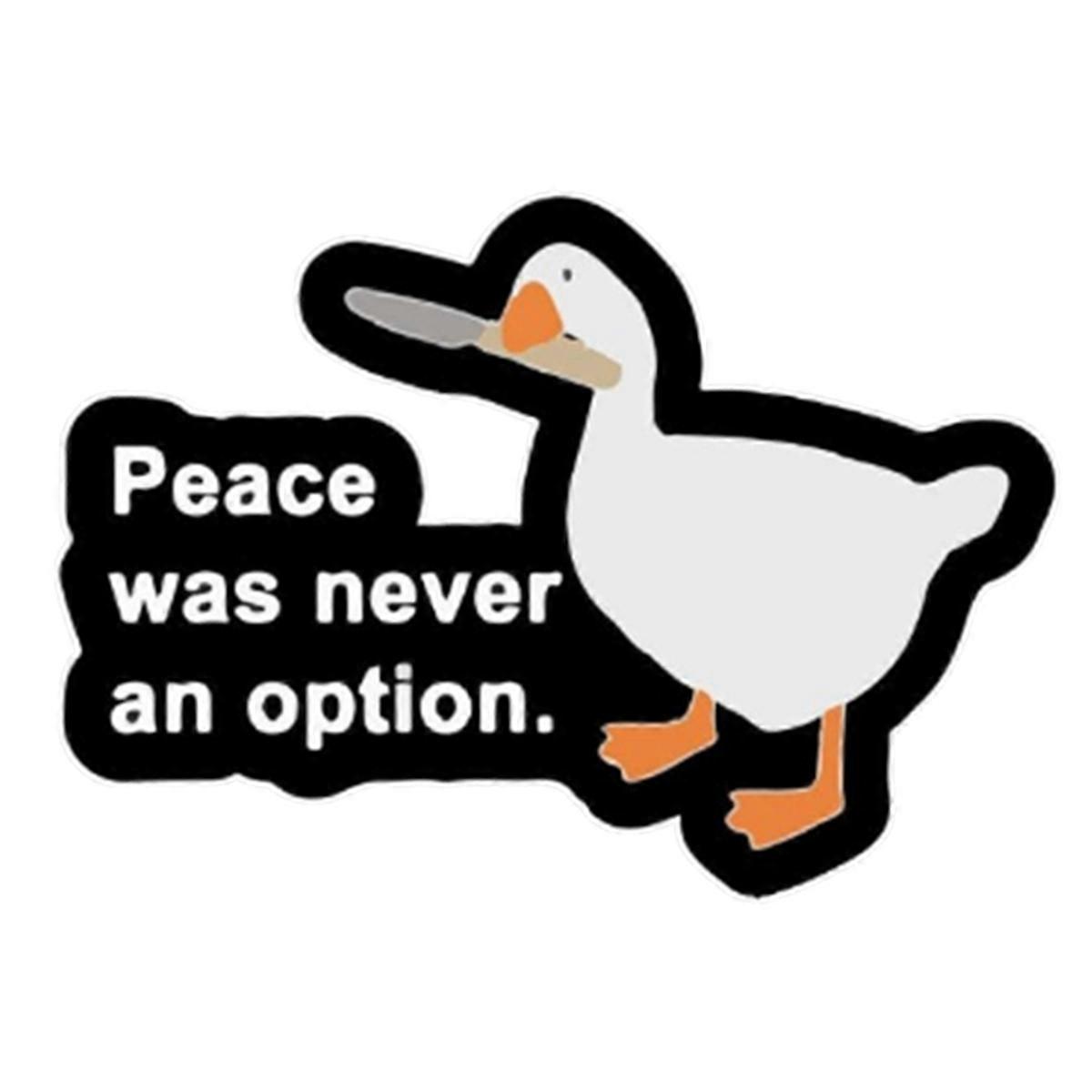 Duck Pattern Waterproof Car Decoration Reflective Personality Modified Car Motorcycle Sticker
