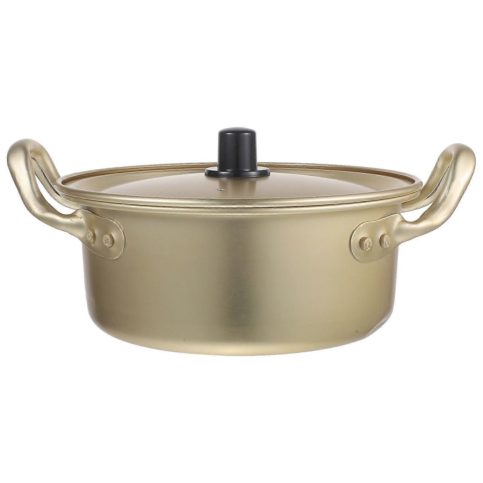 Practical Aluminum Cooking Pot Multi-function Open Fire Heating Health Stew Pot Instant Noodle Pot Noodles Bowls for Home Kitchen without Tableware