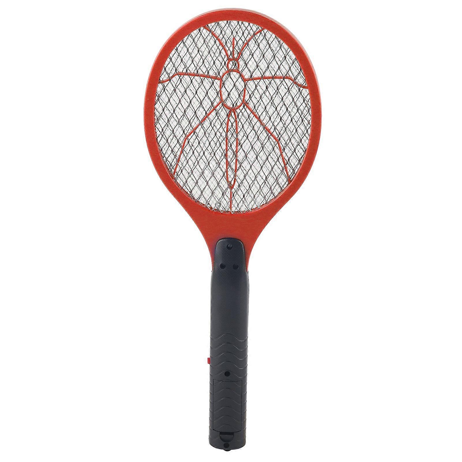 Cordless Battery Power Electric Fly Mosquito Swatter Bug Zapper Racket Insects Killer Red