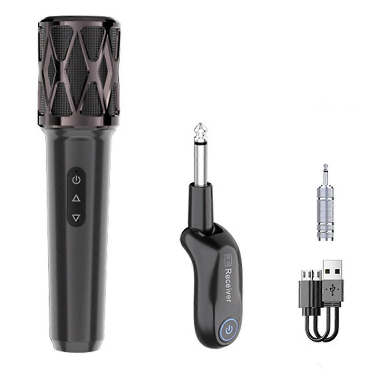 Wireless Microphone 2.4G Fixed Frequency 1-1 Handheld Mic Micphone for Party Karaoke Professional Church Show Meeting