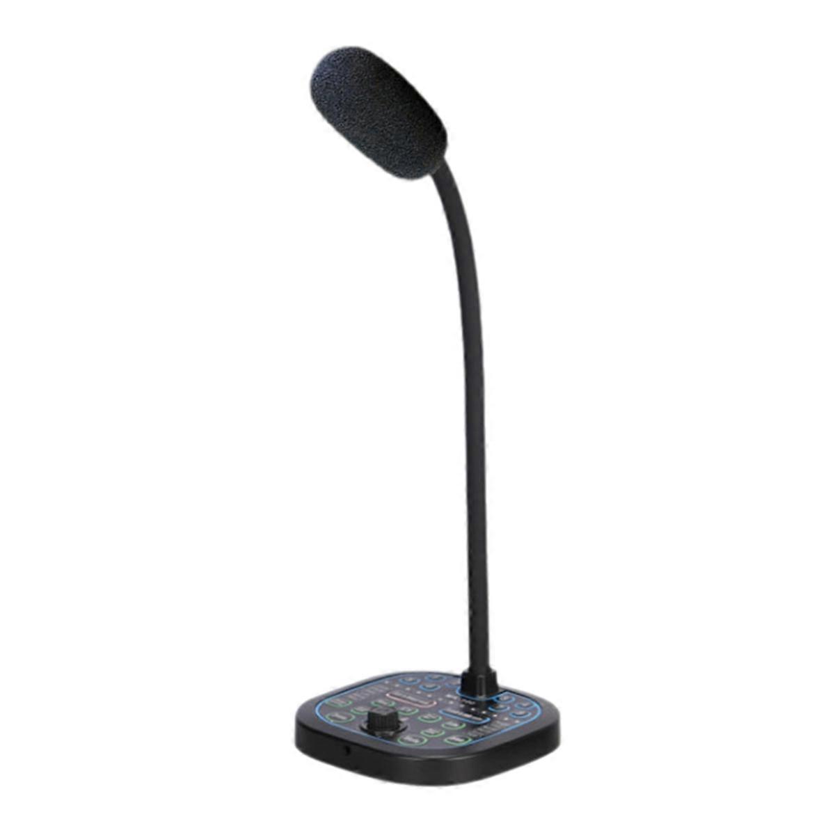 MK100 Voice Changer,Live Voice Card Voice Changer, Handheld Microphone Voice Changer Sound Card Voice Changer
