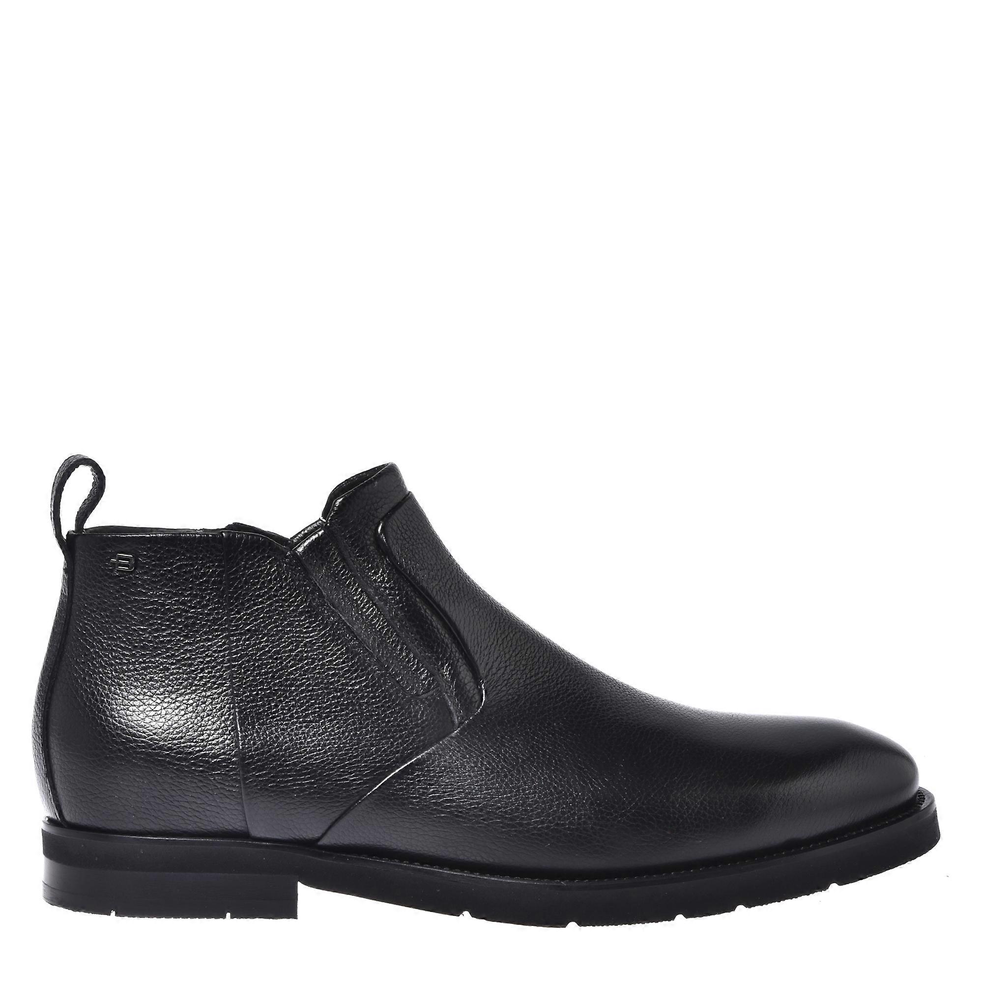 Baldinini - Bottines en cuir noir vieilli